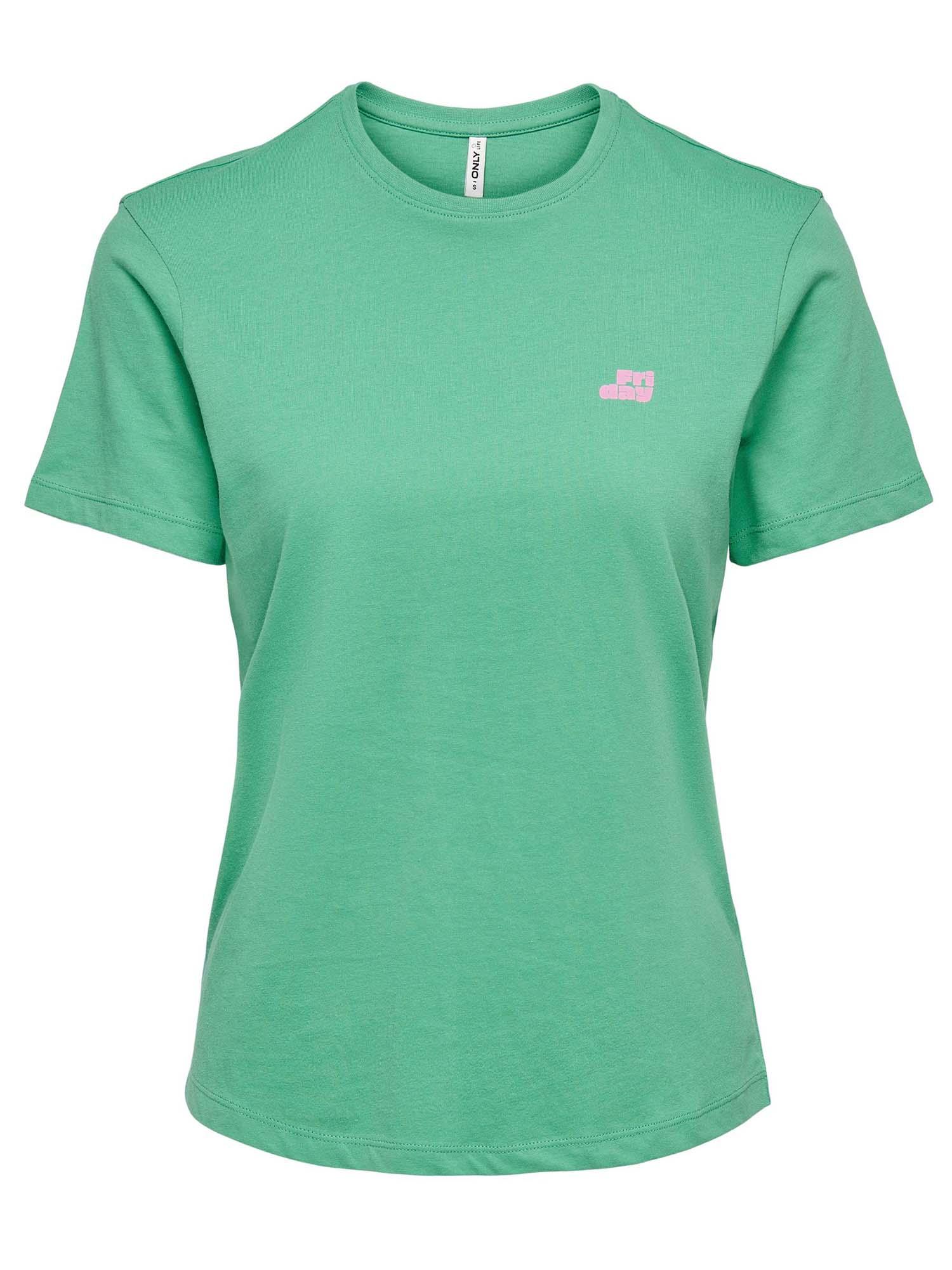Футболка женская Only 15254728 L Зеленый