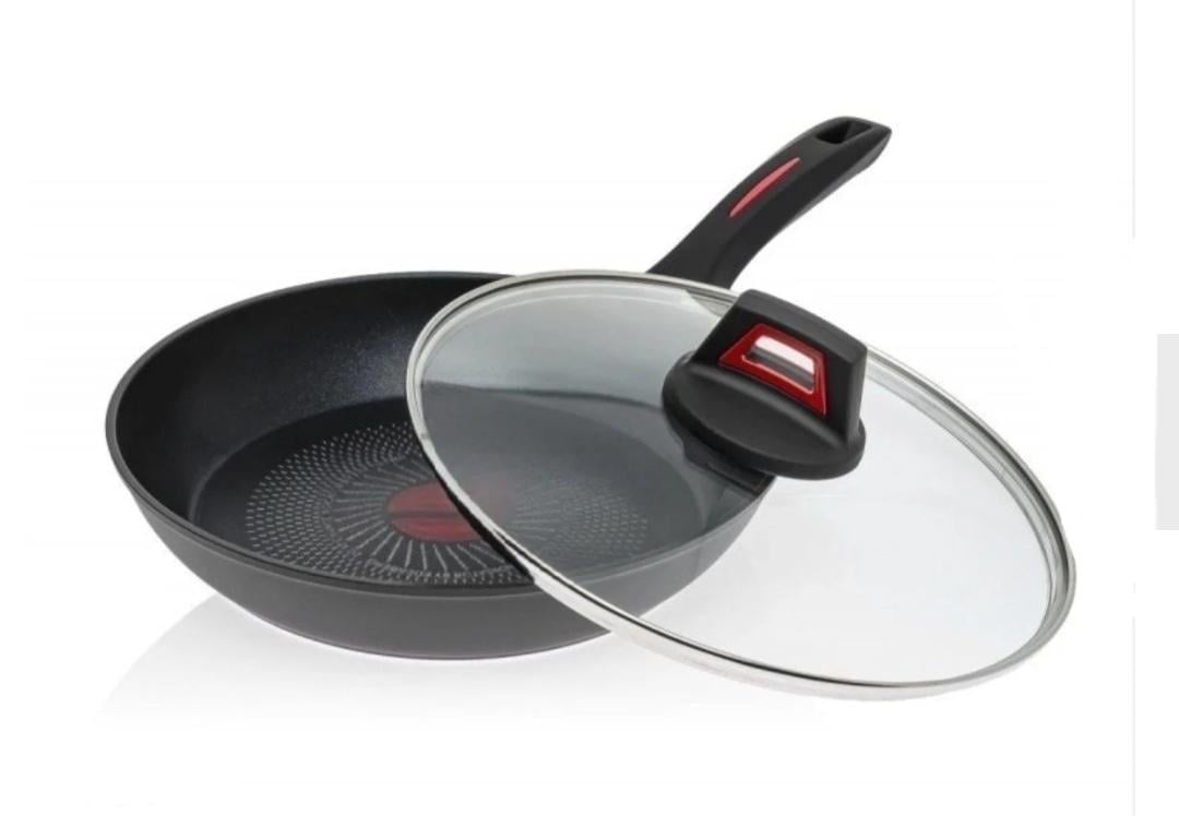 Сковорода со стеклянной крышкой Edenberg с термоиндикатором 20x4,5 см (EB-13081) - фото 5 Сковорода со стеклянной крышкой Edenberg с термоиндикатором 20x4,5 см (EB-13081) - фото 5