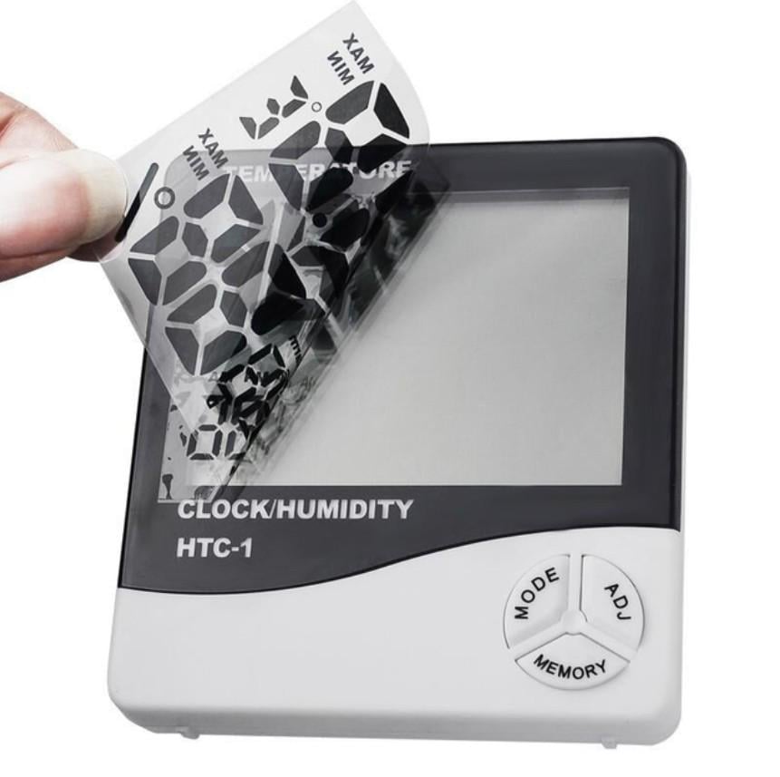 Метеостанція HTC-1 термометр з гігрометром/годинником та будильником (556) - фото 3