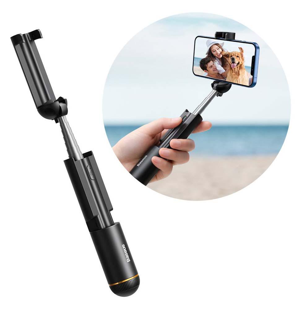 Монопод Baseus Ultra Mini Folding Selfie Stick Bluetooth 4.2 Чорний (SUDYZP-G01) - фото 2