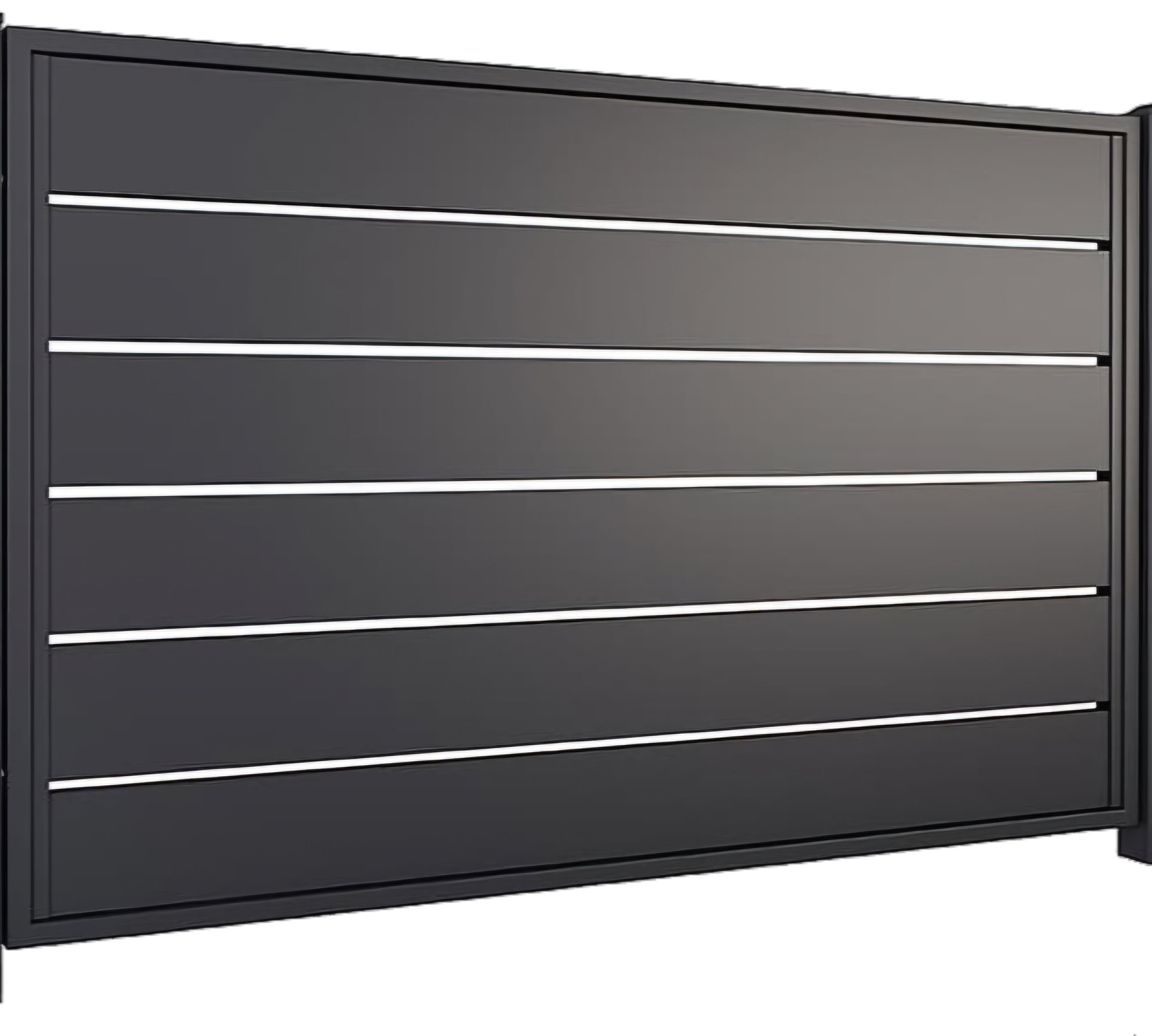 Ламель для забора Ранчо Полукруглое 140 мм 7024 (31627572)