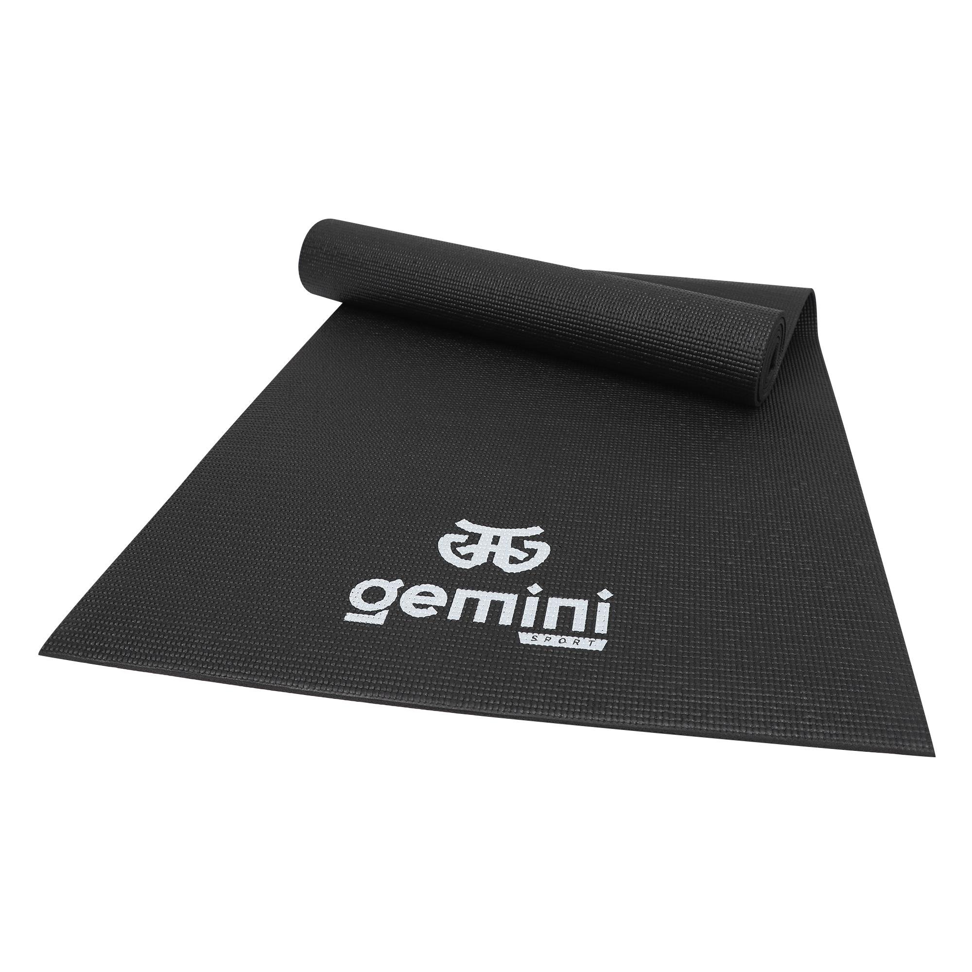 Килимок для фітнесу та йоги Gemini Pro PVC 173х61х0,6 см (PVCY-6BK)