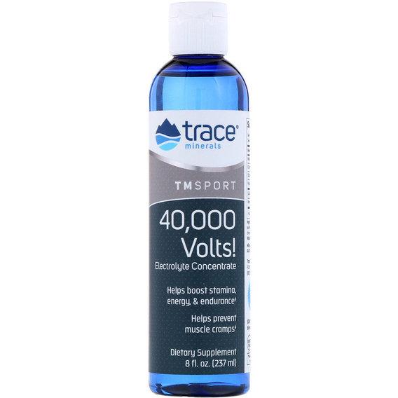 Мультиминеральный комплекс Trace Minerals TM Sport 40,000 Volts! Electrolyte Concentrate TMR-00110 8 fl oz 237 мл (000005579)