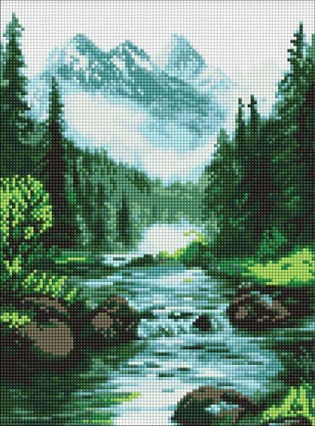 Алмазна мозаїка Таємниче джерело art_selena_ua 30х40 см (AMO20065)