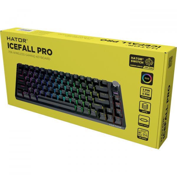 Клавіатура Hator Icefall PRO Wireless Black (HTK450UA) - фото 6 Клавіатура Hator Icefall PRO Wireless Black (HTK450UA) - фото 6