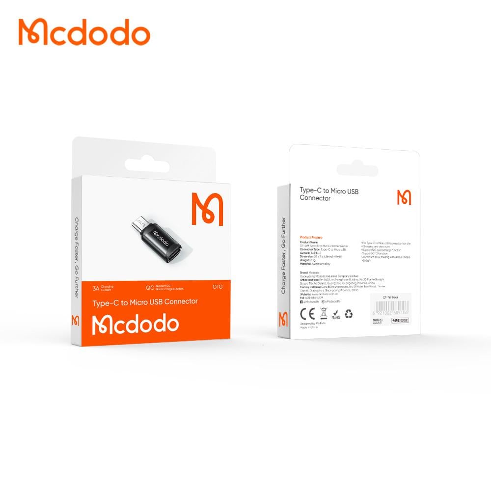 Переходник Mcdodo Type-C to Micro-USB (OT-7690) - фото 2