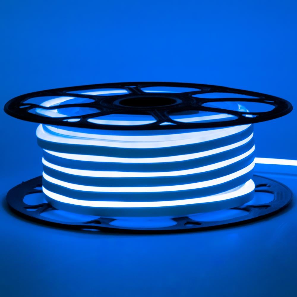 Лента светодиодная AVT-SMD2835 неоновая 12 V 6х12 120 Led/м 11 Вт/м IP65 5 м Синий