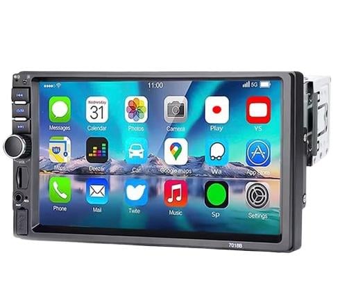 Автомагнитола сенсорная 1Din HIPPBQCC F7020 60 Вт/Bluetooth 5.0/7" дисплей