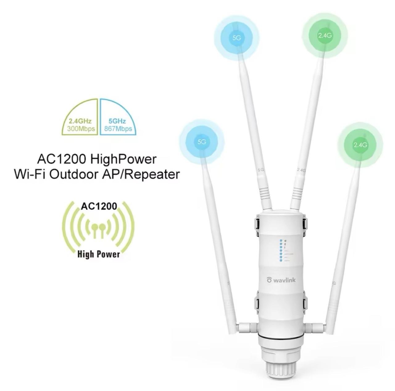 Маршрутизатор Wi-Fi Wavlink AС1200 2,4/5G (2541073624) - фото 3 Маршрутизатор Wi-Fi Wavlink AС1200 2,4/5G (2541073624) - фото 3