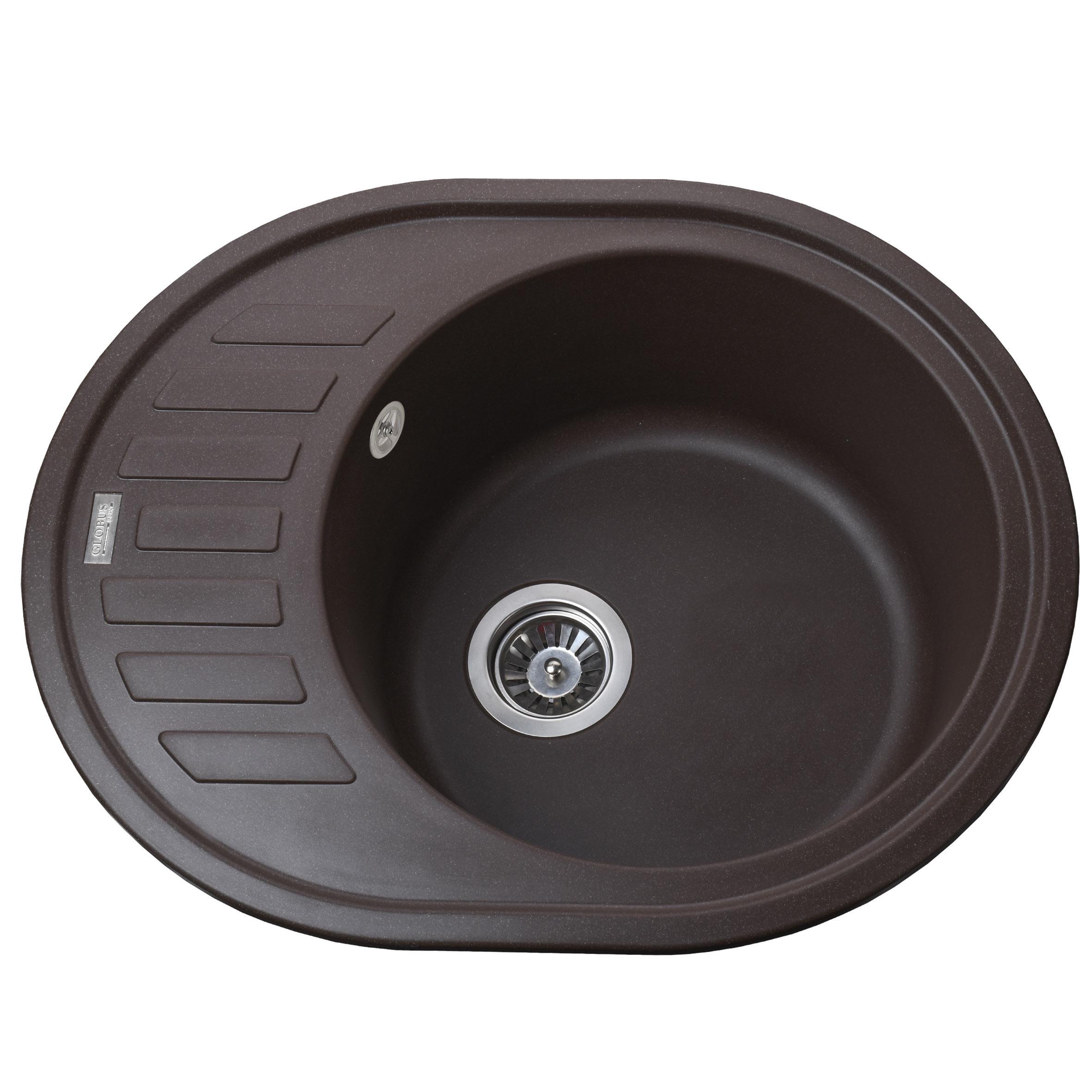 Мойка для кухни гранитная Globus Lux ARNO А0006 620x500 мм Коричневый (000008239)