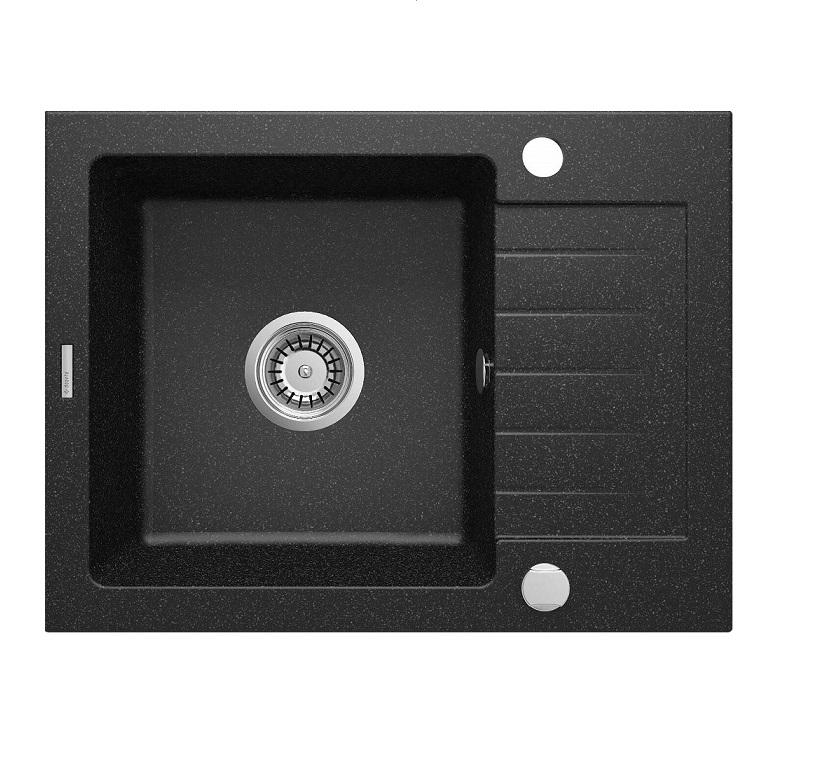 Мойка для кухни с крылом Deante Zorba матовая 580х440х164мм Графит (ZQZ_211A)