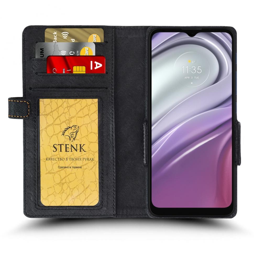 Чехол книжка Stenk Wallet для Motorola Moto G20 Черный (69169)