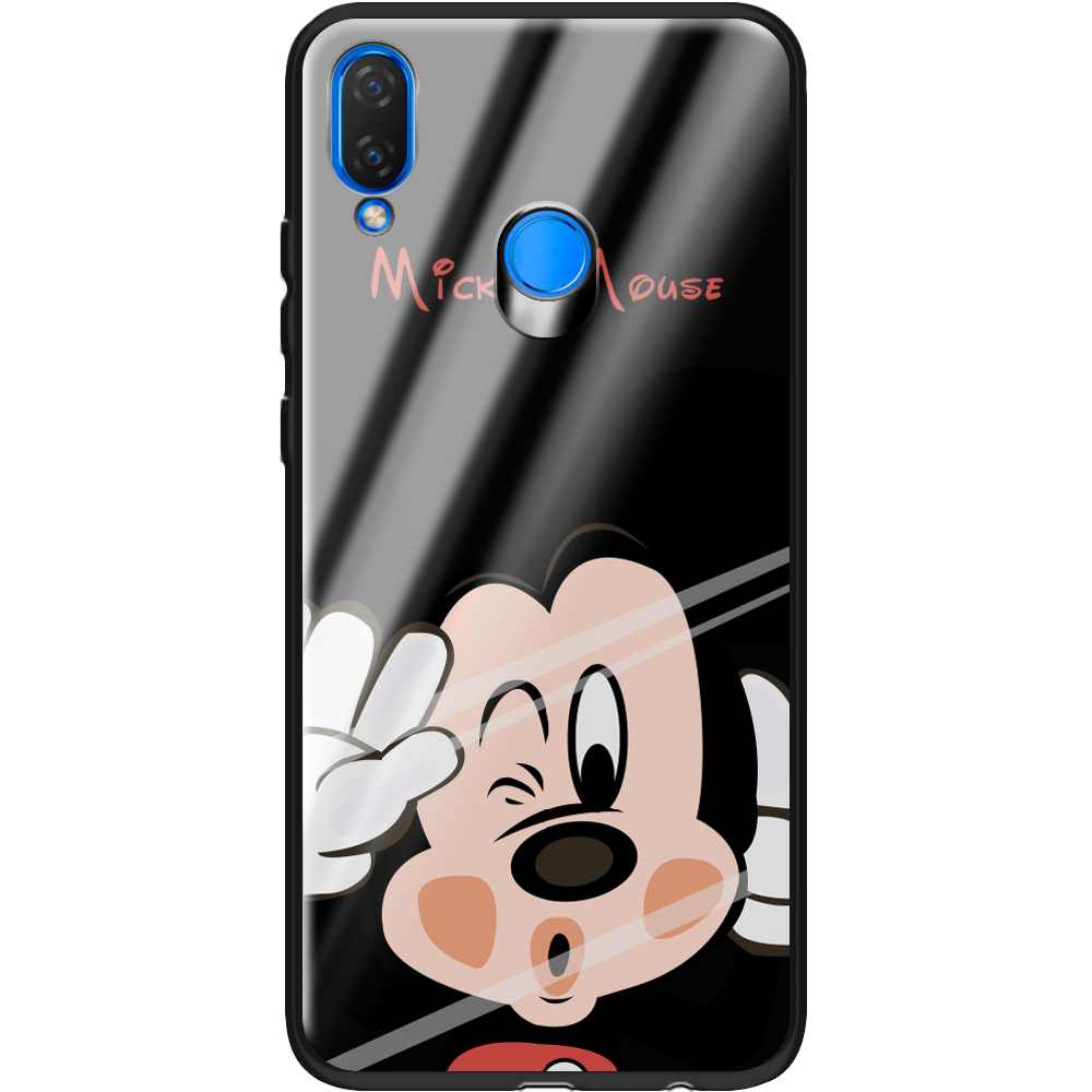 Чехол Boxface Huawei P Smart Plus Mister M Черный силикон со стеклом (34912-cc58-37724)