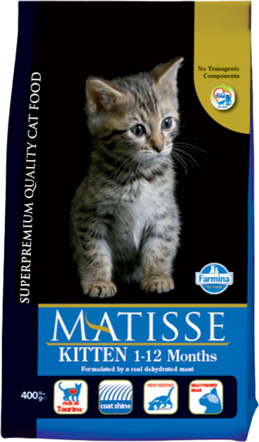 Корм для котят/беременных и кормящих Фарміна Matisse Kitten курица 400 г (16133)