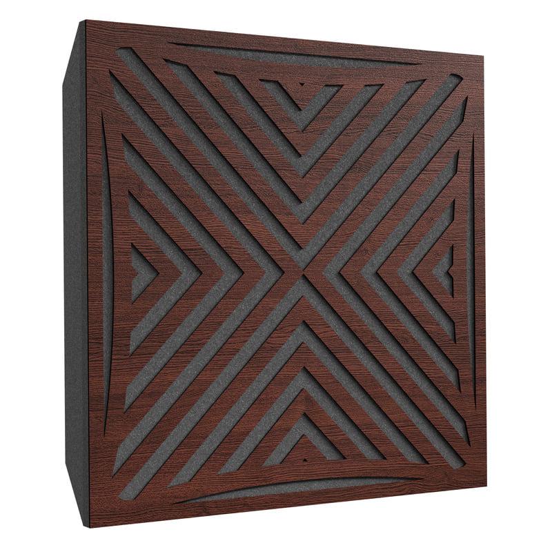 Акустическая панель Ecosound Urban Wenge 50х50 см 73 мм Коричневый (1260)