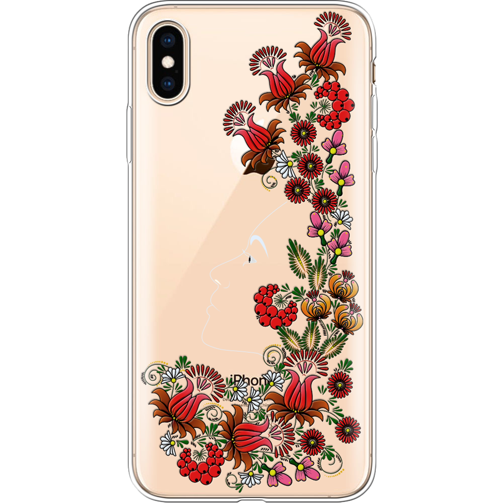 Чохол Boxface iPhone XS Max 3D Ukrainian Muse Прозорий силікон (35321-bk64-35321)