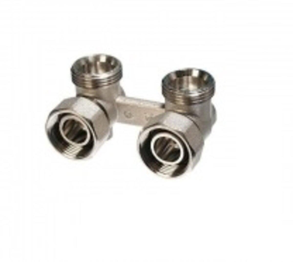 Клапан кутовий COMISA 88.21.015подвійний 3/4” euro x3/4” (TK-MT019100707N)