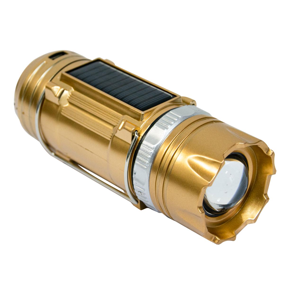 Фонарь на солнечной батарее GSH-9688 Золотистый (1009164-Gold)