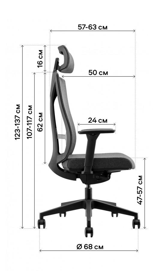 Крісло офісне GT Racer B-8003A Blue - фото 16