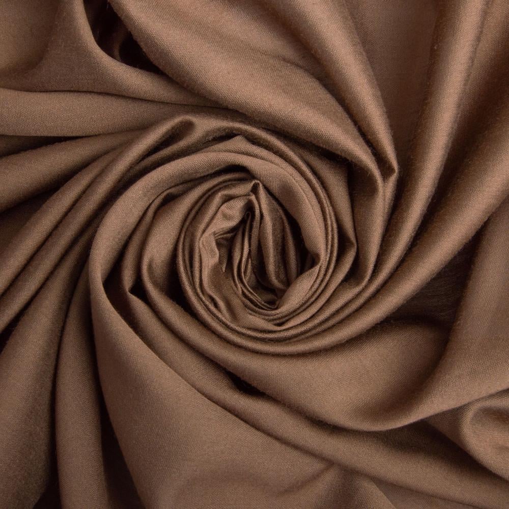 Ткань платевая Жемчужина 82 гр/м2 150 см вискоза для платьев/блуз/аксессуаров Коричневый