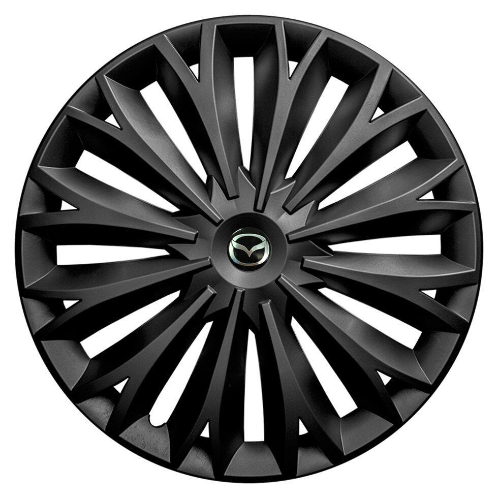 Комплект колпаков JAWOPLAST Sigma R15 для Mazda 4 шт. Black (28434634)