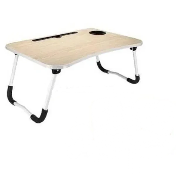 Стол для ноутбука и планшета со подстаканником, складной, молочный (2915)