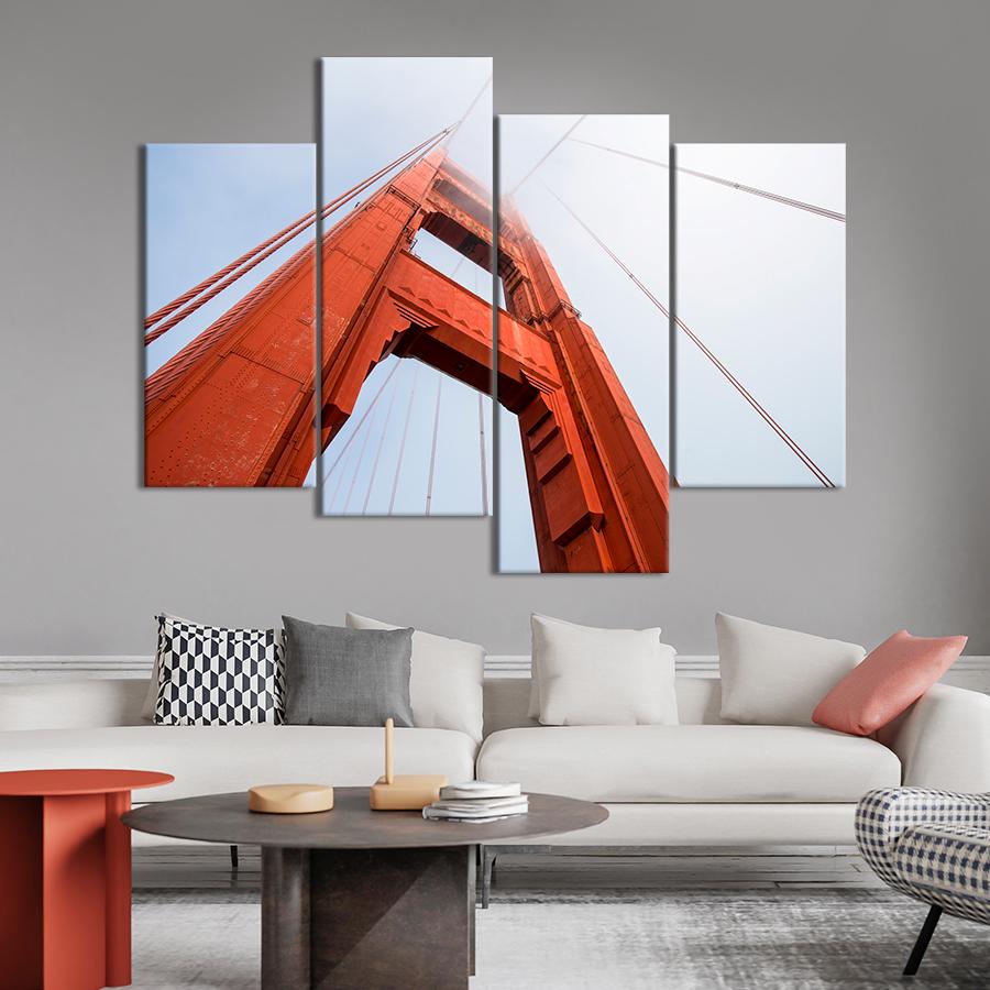 Картина город Символ Сан-Франциско мост Золотые ворота 89x56 см (A699-4)