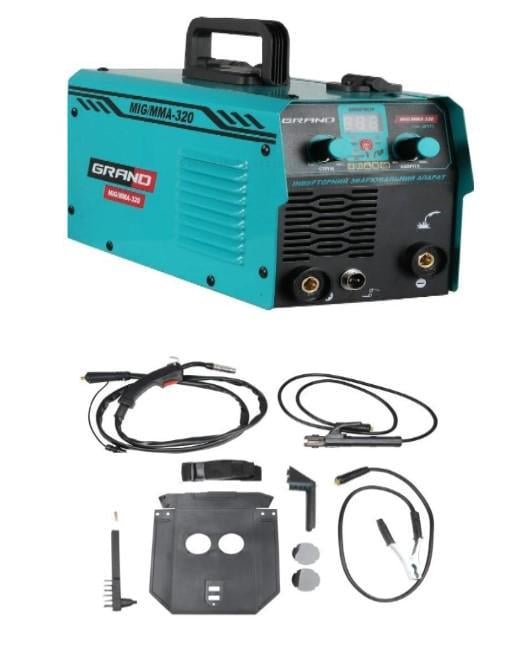 Полуавтомат сварочный инверторный Grand MIG/MMA/-320 (22894774) Полуавтомат сварочный инверторный Grand MIG/MMA/-320 (22894774)
