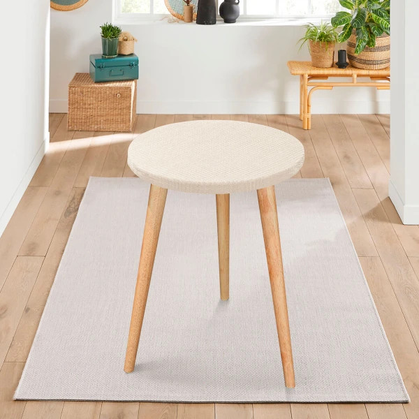 Набор чехлов на табурет круглый Love You Corn Fleece 86183 2 шт. Айвори (8-6-5130833)