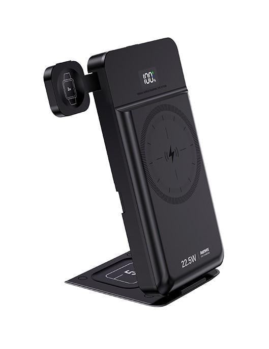Повербанк Remax Wireless Charger 5in1 RPP-D3 10000 mAh 15W Black (101134)