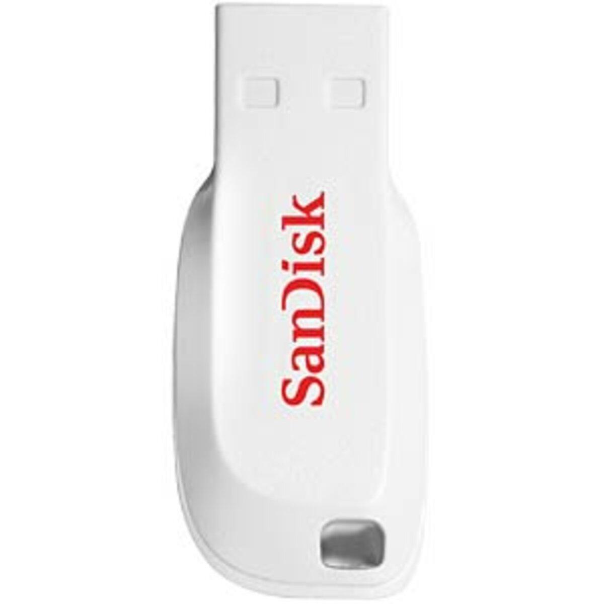 Флеш-накопичувач для ноутбука Flash SanDisk USB 2.0 Cruzer Blade 16Gb White (SDCZ50C-016G-B35W) - фото 2