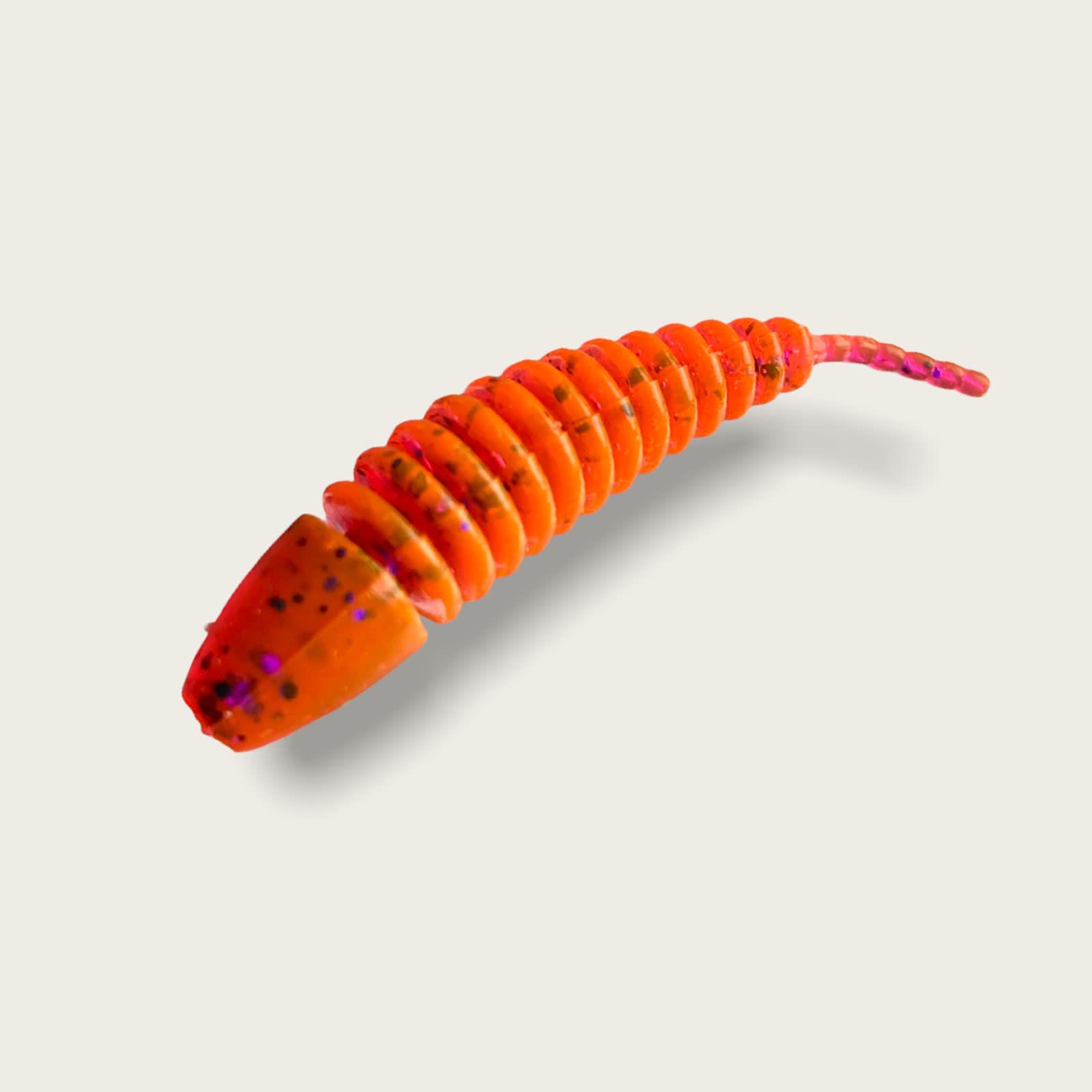 Силиконовая приманка Big Baits TT Slug речная серия 2,2" 8 шт. # 103 Fire Carrot (2221103)