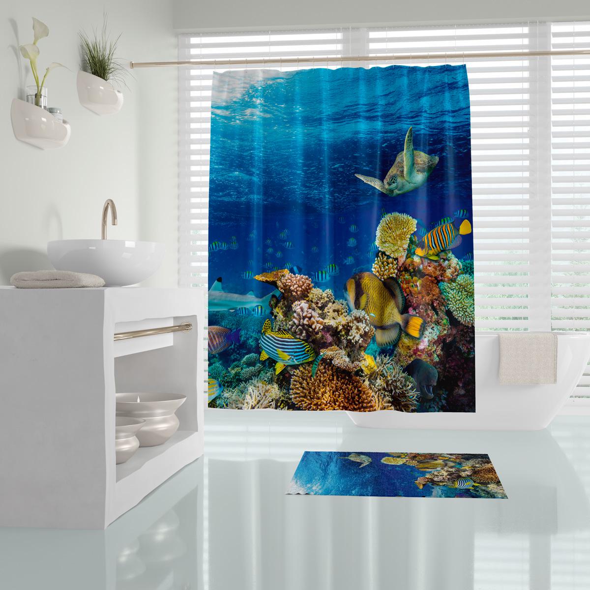 Штора для ванной Tropikhome Aquarium 180x200 см (26314823)