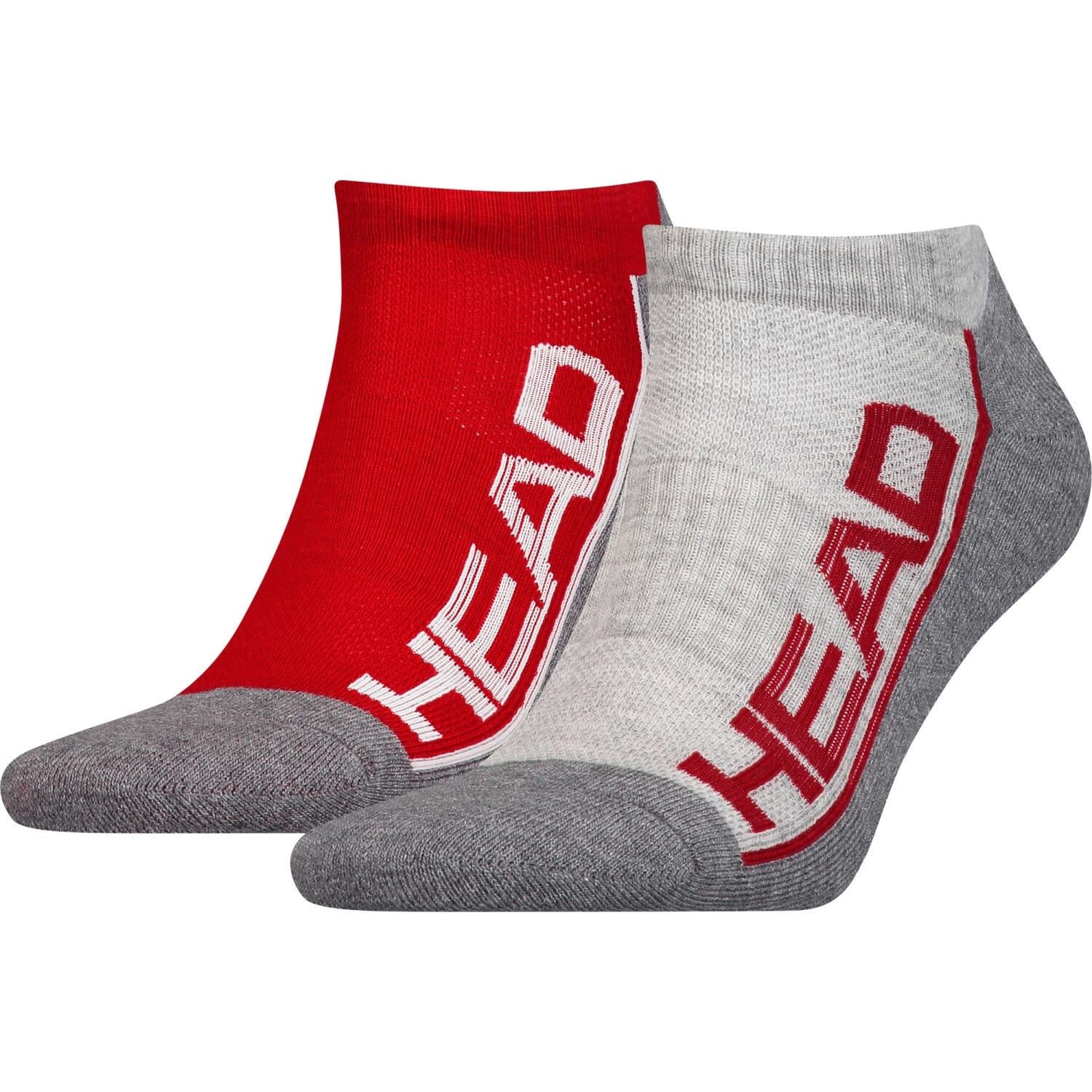Носки Head PERFORMANCE SNEAKER 2P UNISEX 791018001-070 2 пары р. 39-42 Красно-серый/Светло-серый (57004-115)