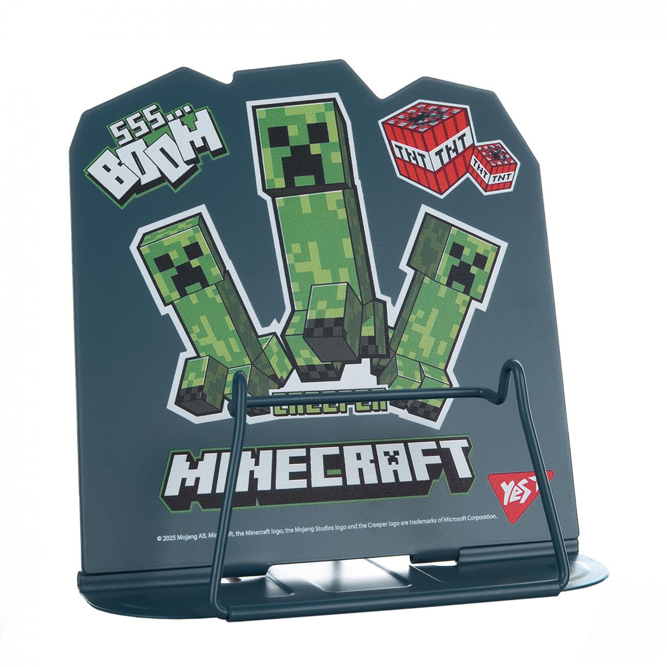 Подставка для книг фигурная YES Minecraft.Creeper металл (470525)