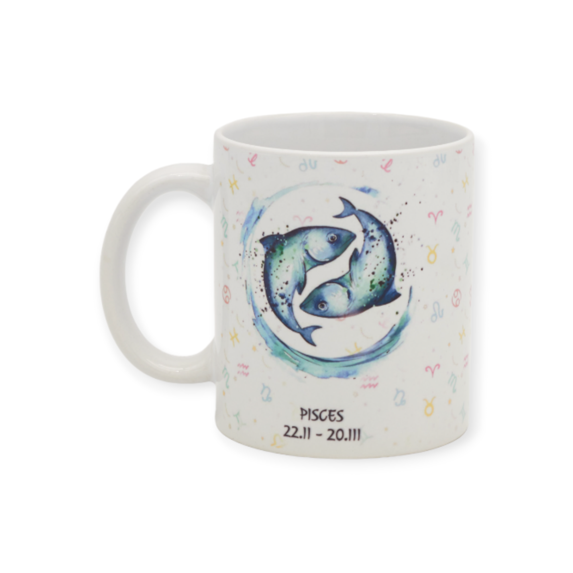 Чашка з принтом знак зодіаку Риба 330 мл (01_K1133021128)