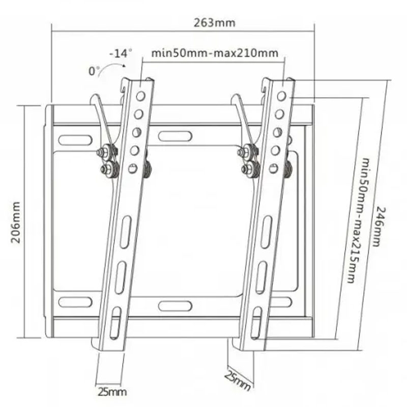 Крепление для телевизора UniBracket BZ01-21 настенное 23-42" (tf5664) - фото 8