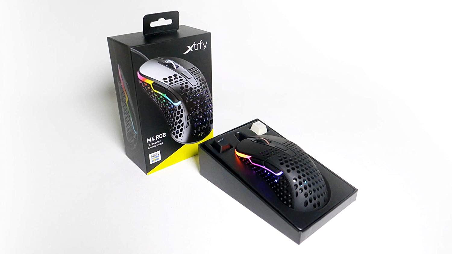 Мышка игровая проводная Xtrfy Cherry M4 с RGB Черный (XG-M4-RGB-Black) - фото 8