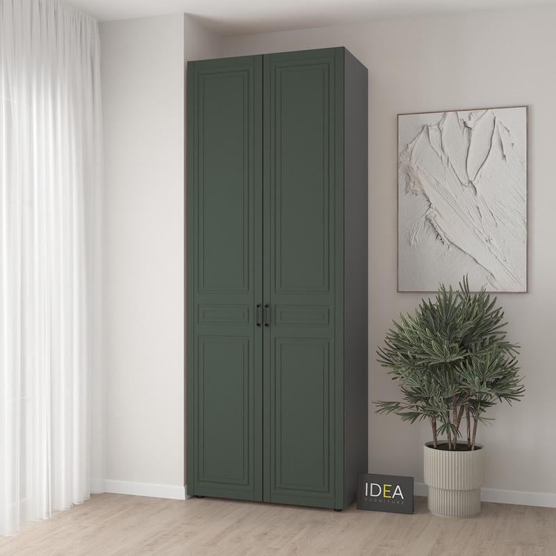 Шафа для одягу Idea С-7.2 з двома штангами Антрацитовий/Камуфляж (1828)