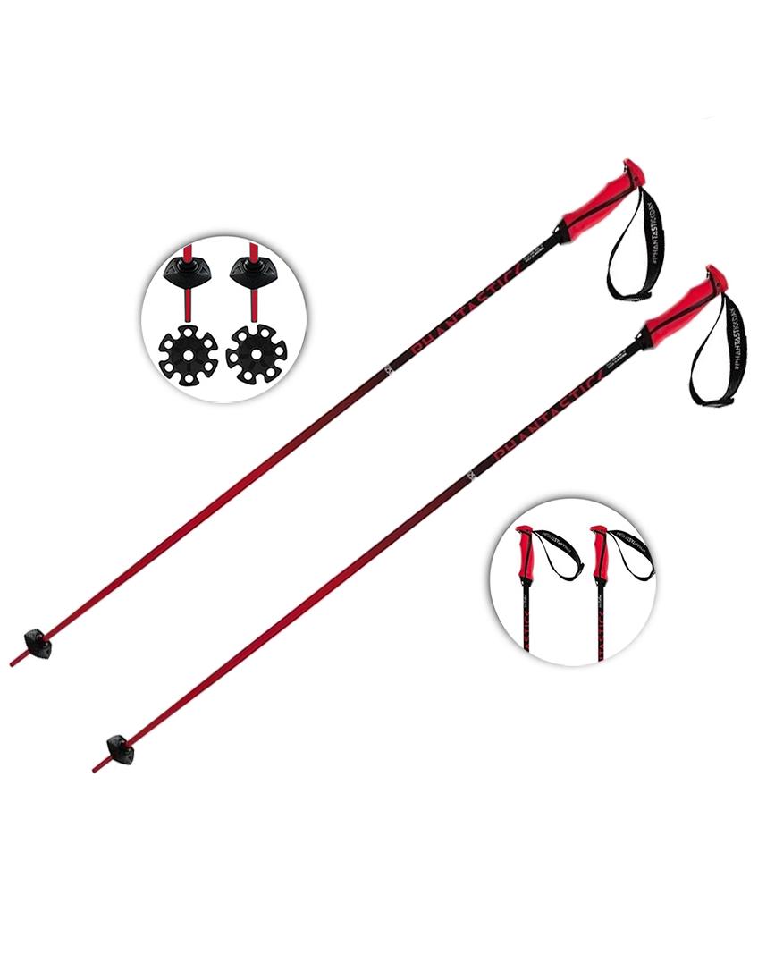 Палиці гірськолижні Volkl Phantastick Ski Poles 100 см Red/Black (169810-100) - фото 5