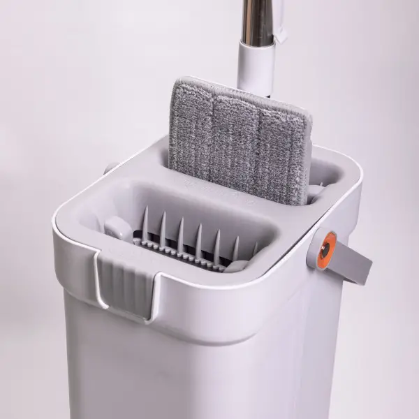 Комплект для уборки швабра и ведро на 2 отсека Household Cleaning Products с ручкой 131 см Белый (147-107-HP-35015-19 ) - фото 5 Комплект для уборки швабра и ведро на 2 отсека Household Cleaning Products с ручкой 131 см Белый (147-107-HP-35015-19 ) - фото 5