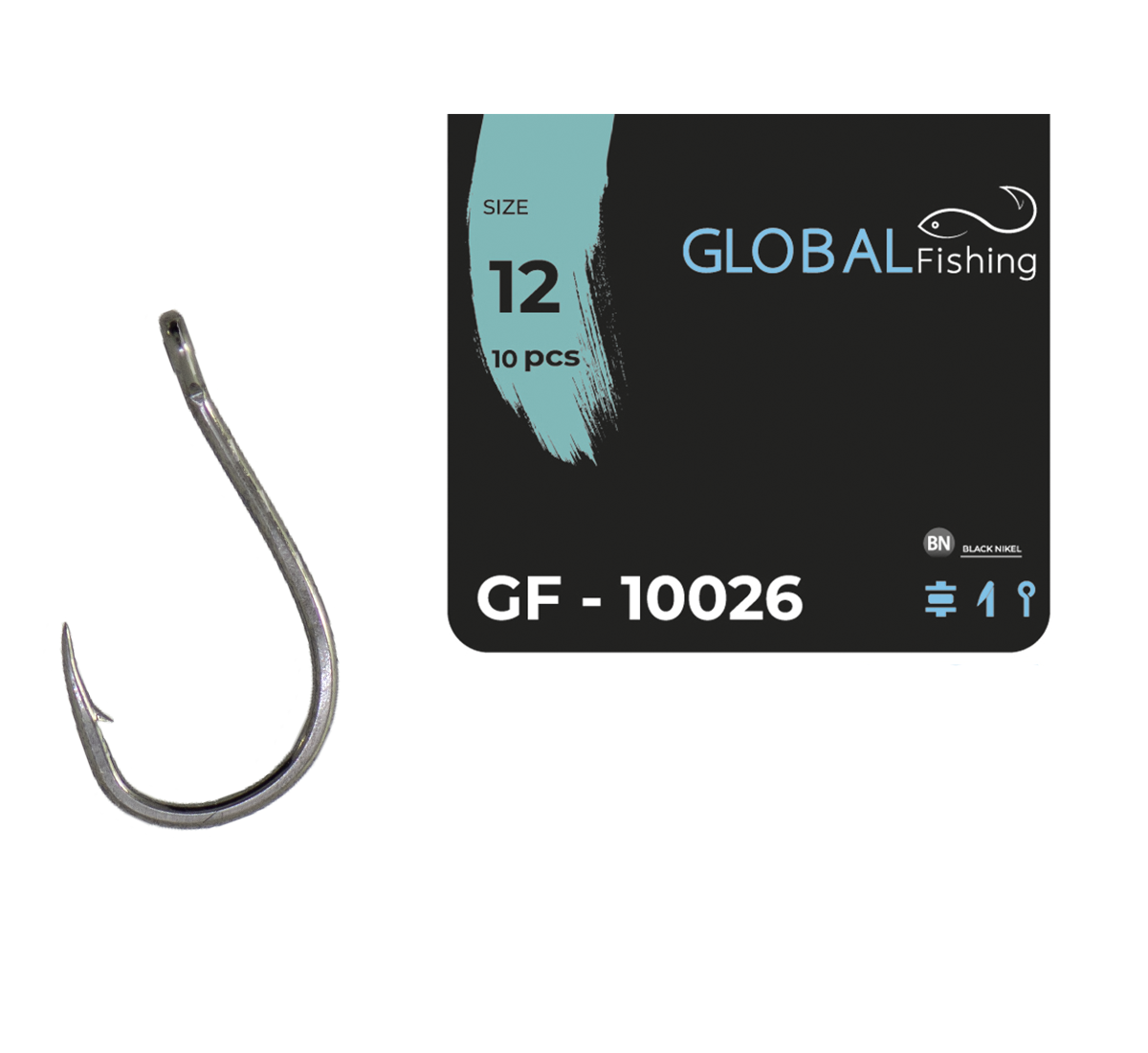 Крючок Global Fishing GF-10026 №12 (1646887696)