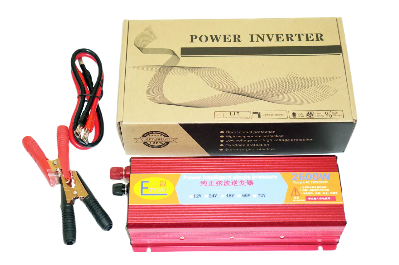 Инвертор Eryuan 2600 W DC/AC 12-220 V с чистой синусоидой и вольметром (3_02494) - фото 5 Инвертор Eryuan 2600 W DC/AC 12-220 V с чистой синусоидой и вольметром (3_02494) - фото 5