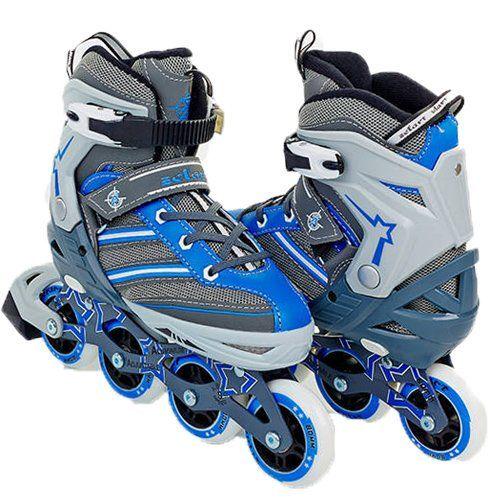Роликовые коньки Z803 р. 38-41 Серый/Синий (60363080)