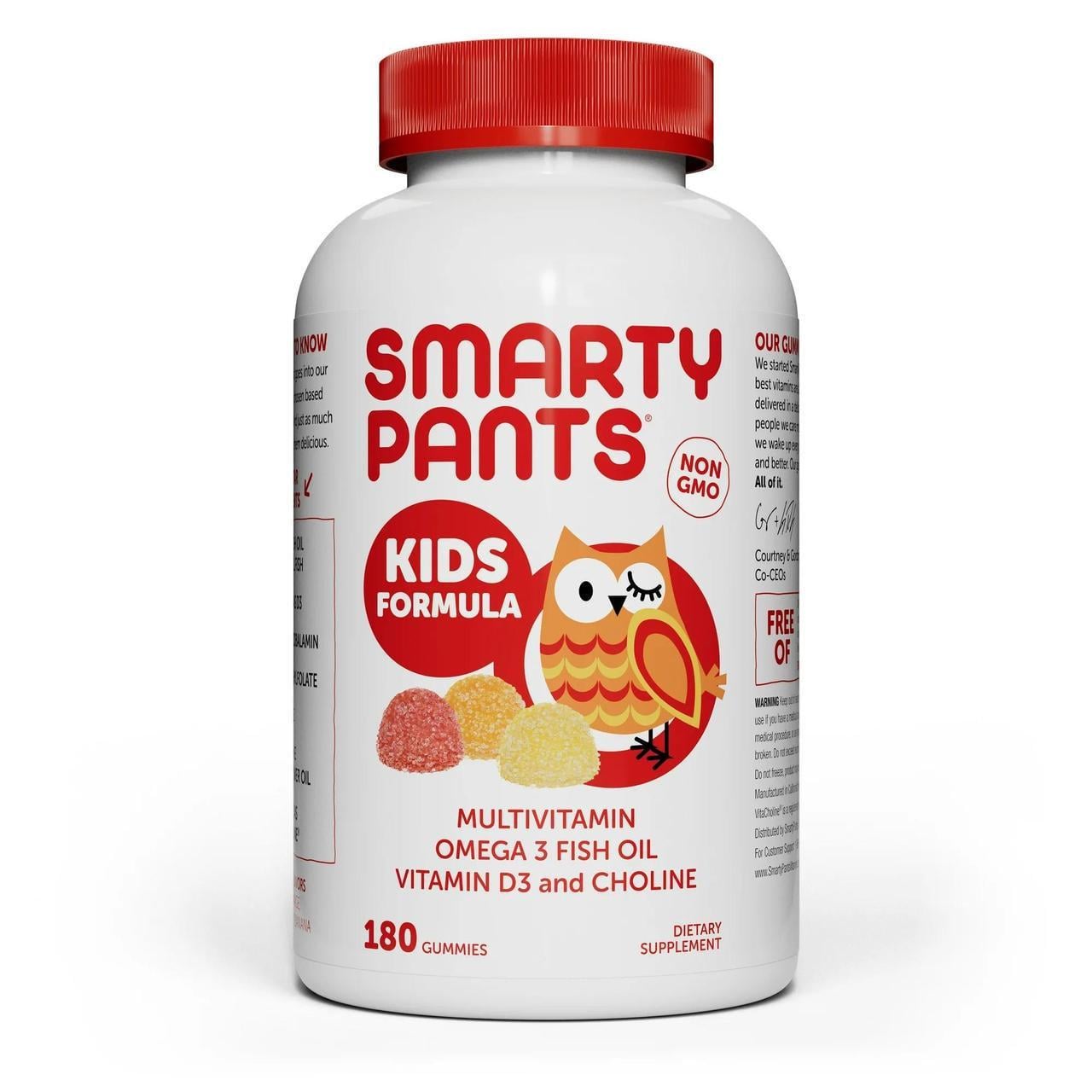 Витамины SmartyPants Kids Formula Multivitamin Omega 3/D3/Холин 180 жевательных табл. (2669402793)