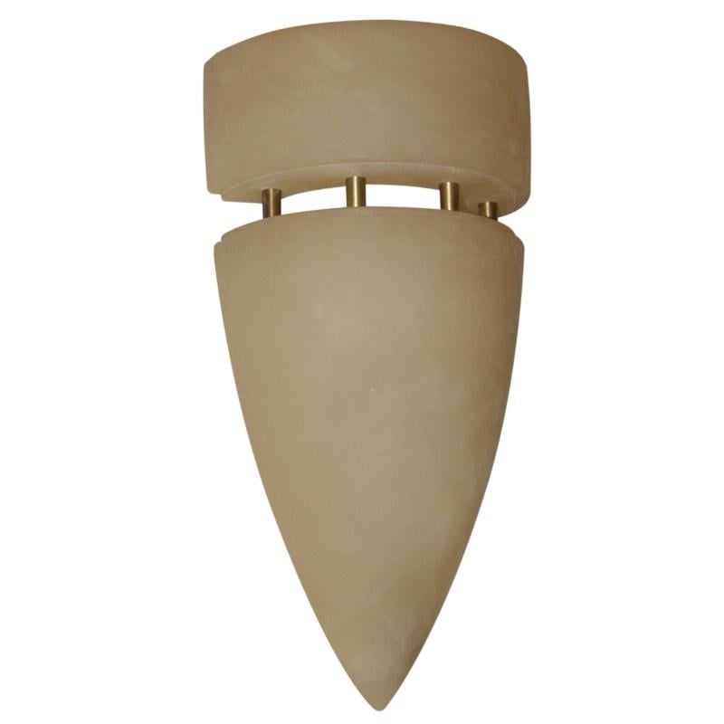 Бра настенное накладное Brille 9918 W минимализм под камень Ant brass/Antik