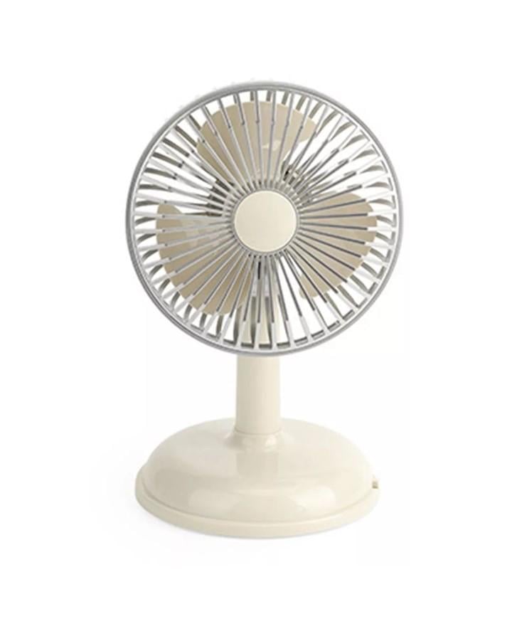 Вентилятор Simple desktop fan KD197 настольный портативный с работой от USB Бледно-желтый - фото 1