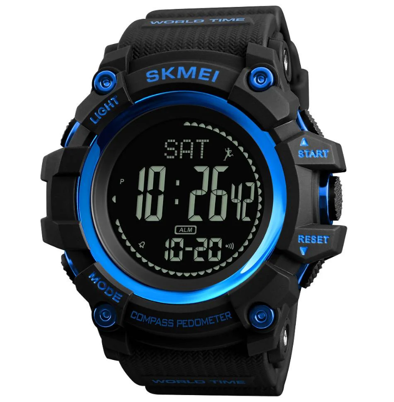 Наручний годинник Skmei 1356BU Black/Blue Compass