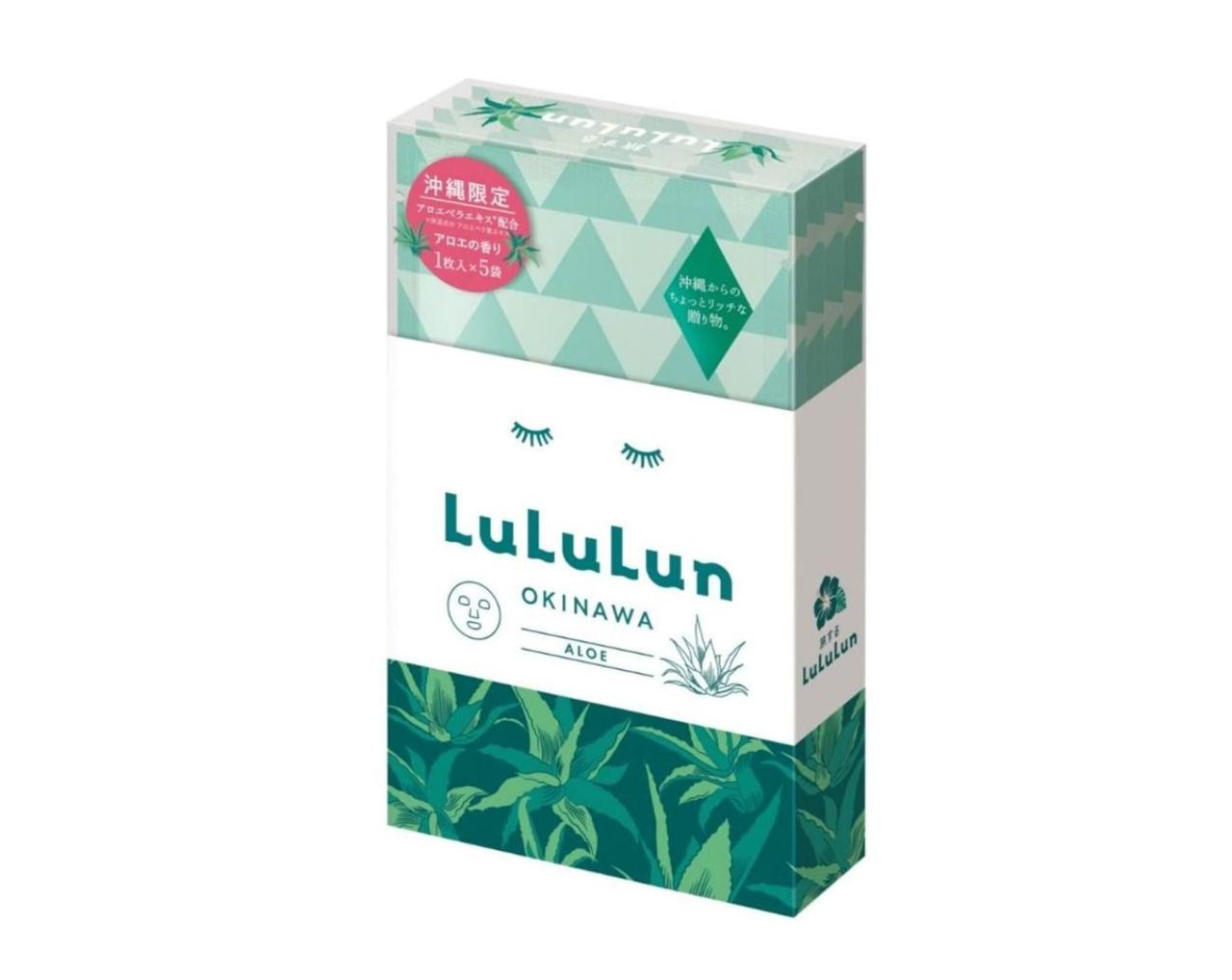 Маска для обличчя LuLuLun Premium Okinawa Aloe заспокійлива з екстрактом алое 5 шт./уп. (28532711)