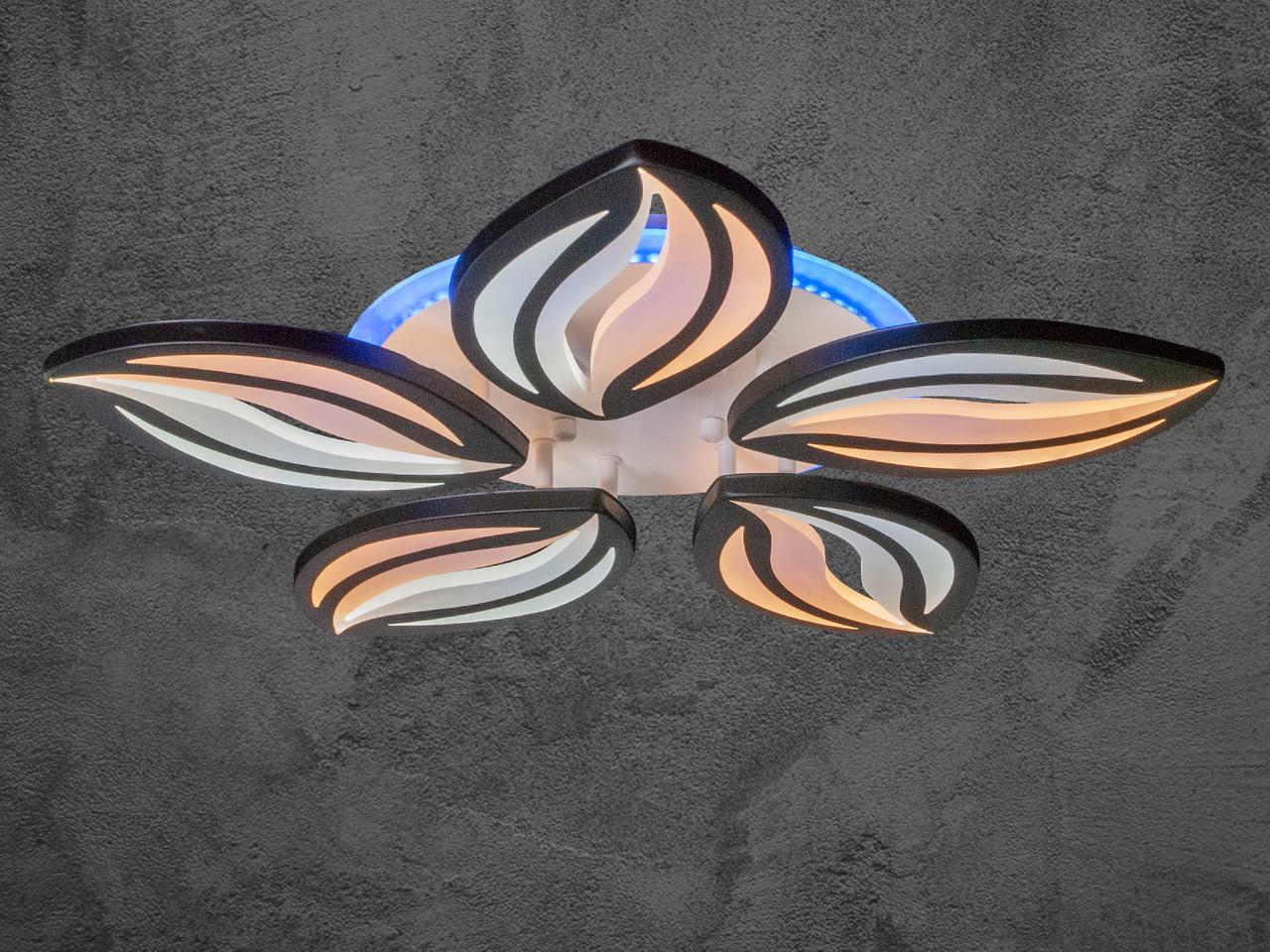 Люстра светодиодная в спальню с диммером 8092-5BK-LS 75W Черный (2400056814) - фото 4 Люстра светодиодная в спальню с диммером 8092-5BK-LS 75W Черный (2400056814) - фото 4